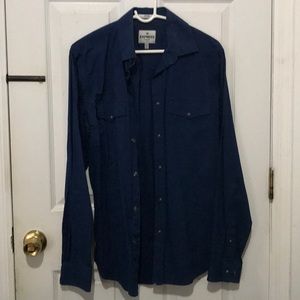Express blue fitted shirt